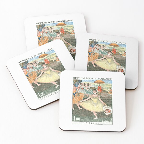 Item preview, 1970 FRANCE Edgar Degas Ballet Dancer Postage Stamp designed and sold by retrographics.