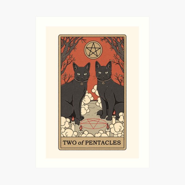Two of Pentacles Art Print