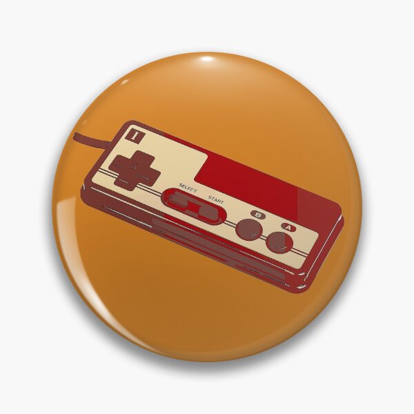 Item preview, Famicom style controller art designed and sold by Tranquilarrow.