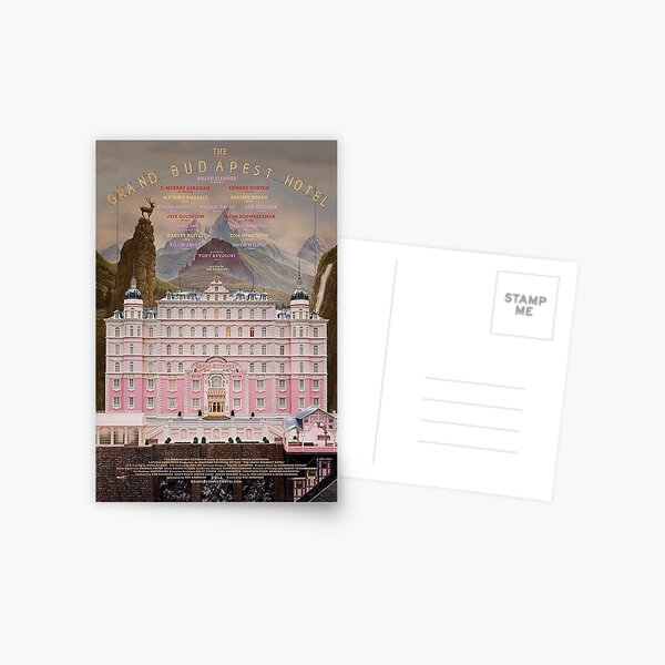 The Grand Budapest Hotel Postcard