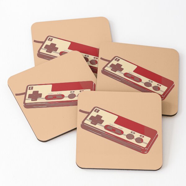 Item preview, Famicom style controller art designed and sold by Tranquilarrow.