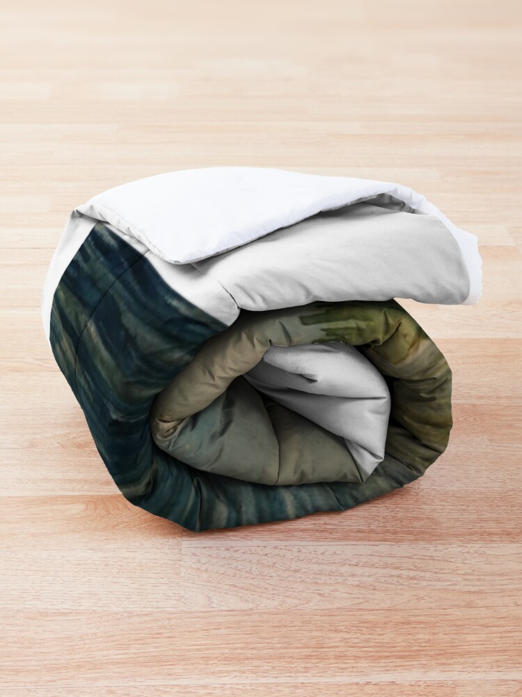 Alternate view of Old canoe on Rathbun Lake Comforter