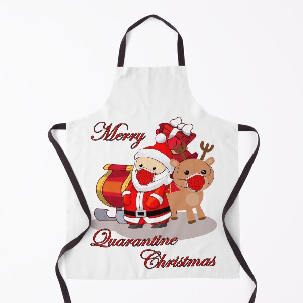 Item preview, Merry Quarantine - Santa and Reindeer in Masks designed and sold by Questforit.