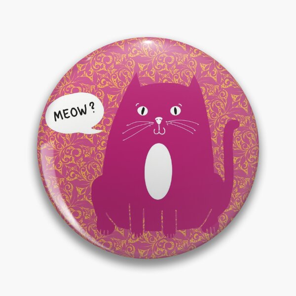 Item preview, The Fat cat on patterned background of a fitted facemask  designed and sold by marina63.