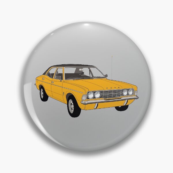 Item preview, 1972 Ford Cortina TC Mark III GXL - Amber paint (Fan Art Vector Drawing) designed and sold by thedrumstick.