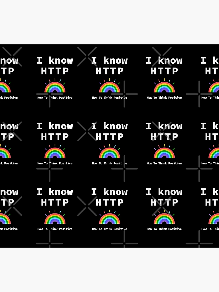 Thumbnail 5 of 5, Socks, I Know HTTP, Think Positive, Rainbow 2020, Software Engineer, Computer Science, Web, WWW, Programming Humor, HTML designed and sold by Max-Wear.