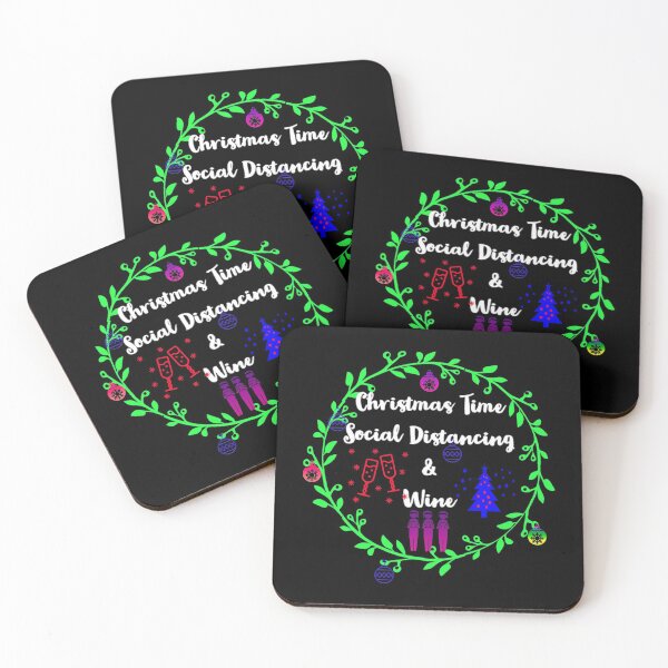 Item preview, Christmas Time Social Distancing And Wine  - Gift Idea designed and sold by GuitarZan's.