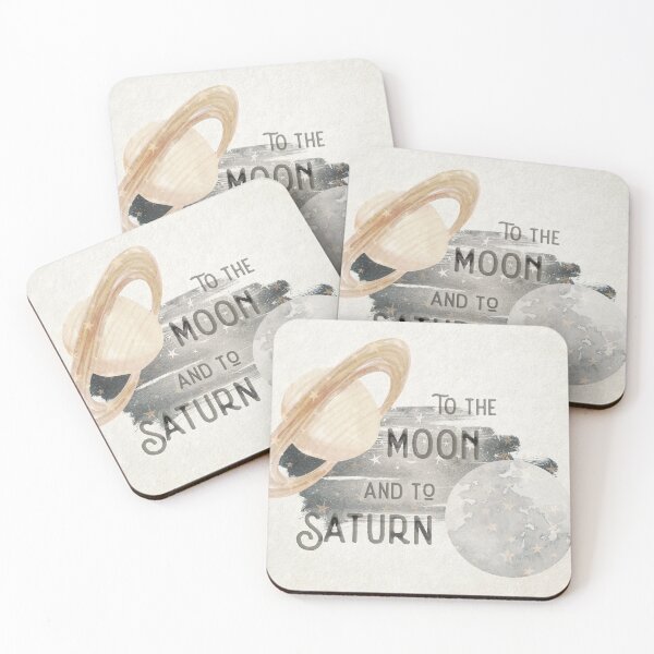 Item preview, To The Moon And To Saturn Starry Watercolor designed and sold by stephensking.