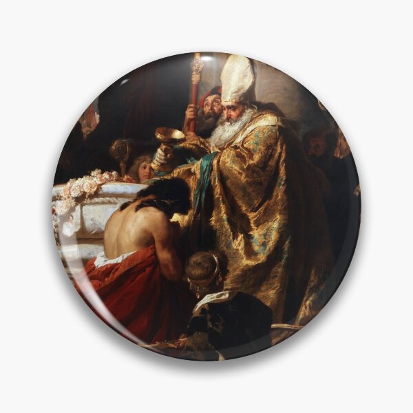 Item preview, The Baptism of Vajk by Gyula Benczúr Old Masters Classical Art Reproduction designed and sold by Xzendor7 Digital Art Creations.