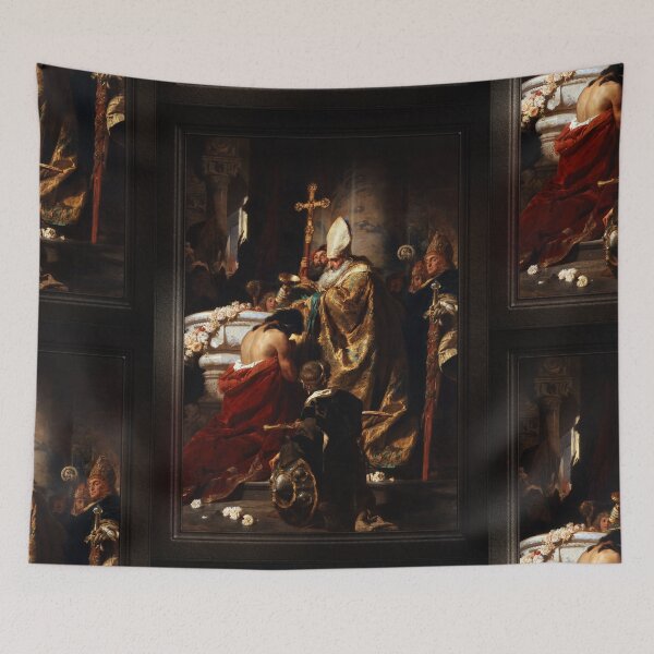 Item preview, The Baptism of Vajk by Gyula Benczúr Old Masters Classical Art Reproduction designed and sold by Xzendor7 Digital Art Creations.
