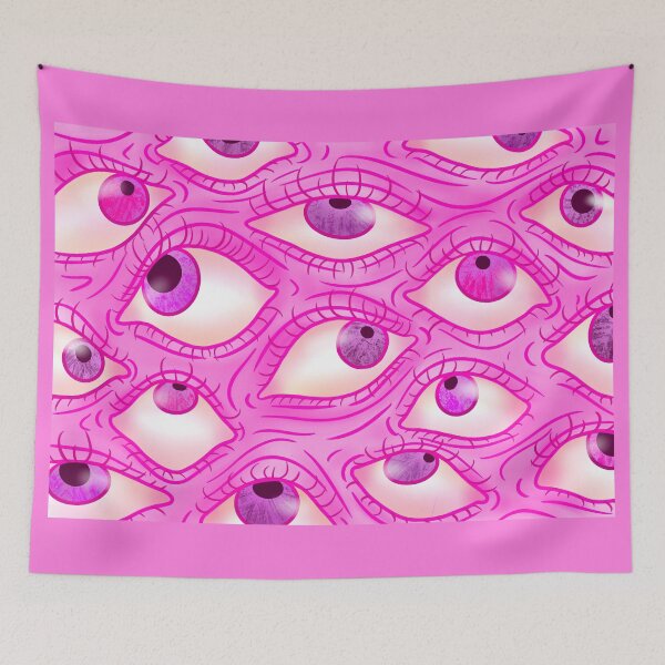 Item preview, trippy eye pattern - pink designed and sold by Niccie Josephine.