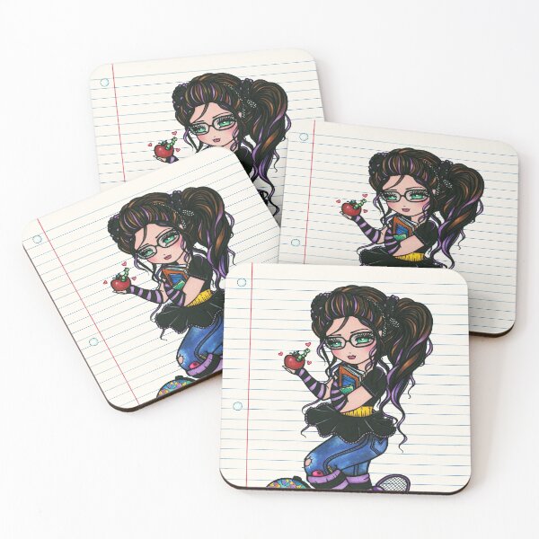 Item preview, Cute Nerdy Bookworm Smartiepants Girl designed and sold by hannahlynnart.