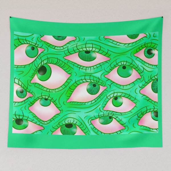 Item preview, trippy eye pattern - green designed and sold by Niccie Josephine.
