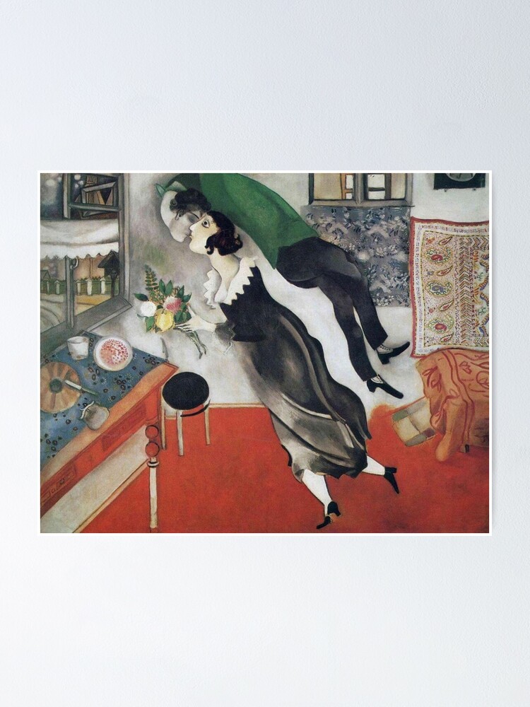 The Birthday By Marc Chagall Poster By Sunny 007 Redbubble