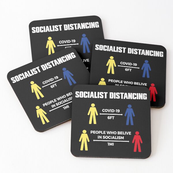 Item preview, Socialist distancing - Socialism distancing funny designed and sold by LibertarianSt.