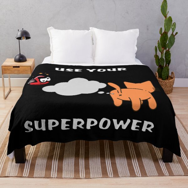 Item preview, Use Your Superpower Cat and the Fly designed and sold by oxoxoxo.