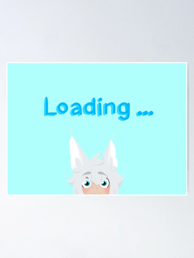 Thumbnail 1 of 3, Poster, Loading... (Blue) designed and sold by Spirit0Link.