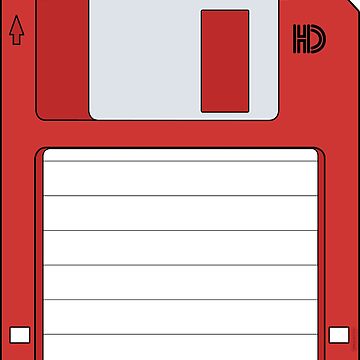 Artwork thumbnail, 3.5" HD Floppy Disc (Red) by thedrumstick
