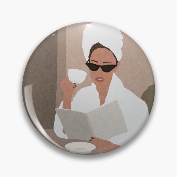 Item preview, Morning coffee break and a book, Woman, Girl, Mid century art designed and sold by juliaemelian.