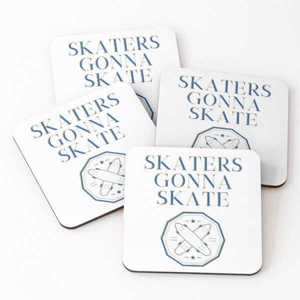 Item preview, Skaters gonna skate - Retro Vintage Skater girl Women Boy Extreme blue yellow minimalist trendy american boarding tricks tournament novelty designed and sold by CJCTEES.