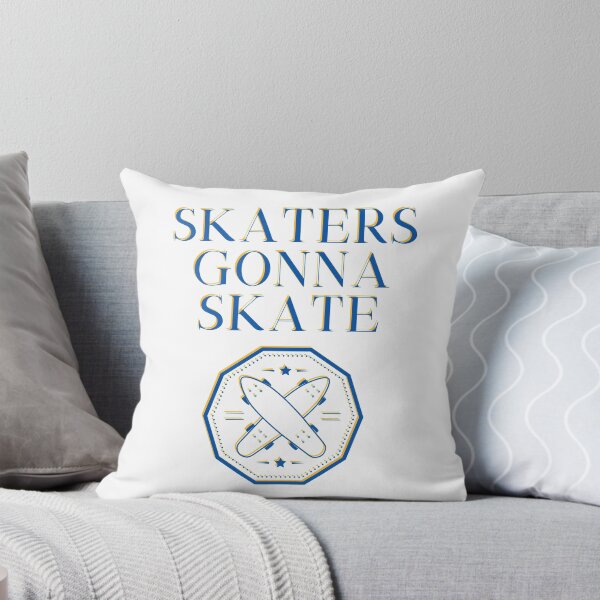 Item preview, Skaters gonna skate - Retro Vintage Skater girl Women Boy Extreme blue yellow minimalist trendy american boarding tricks tournament novelty designed and sold by CJCTEES.