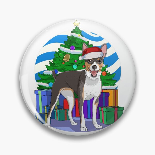Item preview, Rat Terrier Dog Santa Christmas Tree Ornament Decor designed and sold by Nosek1ng.