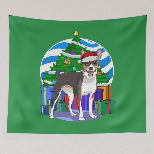 Item preview, Rat Terrier Dog Santa Christmas Tree Ornament Decor designed and sold by Nosek1ng.