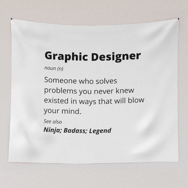 Item preview, Graphic Designer - Ninja, Badass, Legend designed and sold by blueskygiftco.