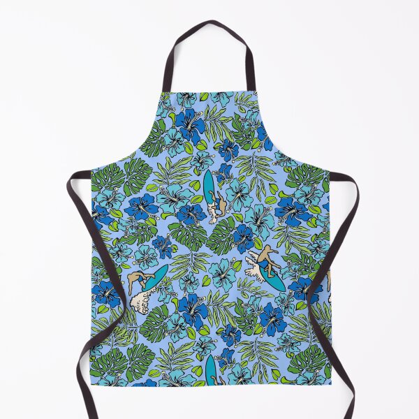 Item preview, Surf Pareau Hawaiian Hibiscus Surfing - Blue and Turquoise designed and sold by DriveIndustries.