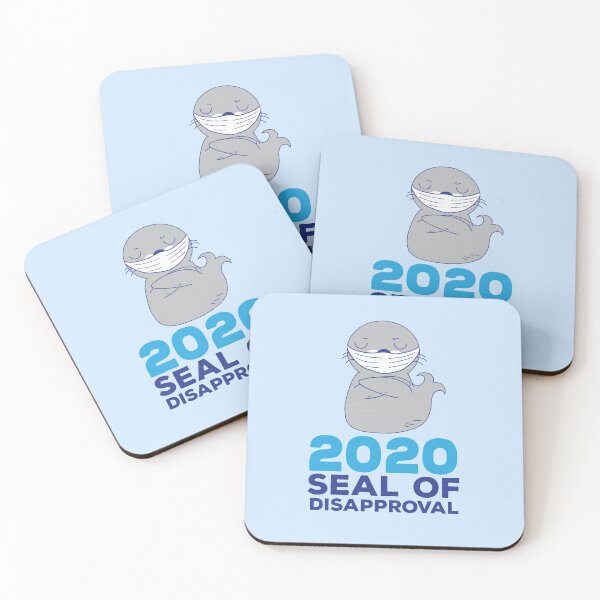 Item preview, Seal Of Disapproval 2020 Mask Funny Sarcastic Pun designed and sold by d247.