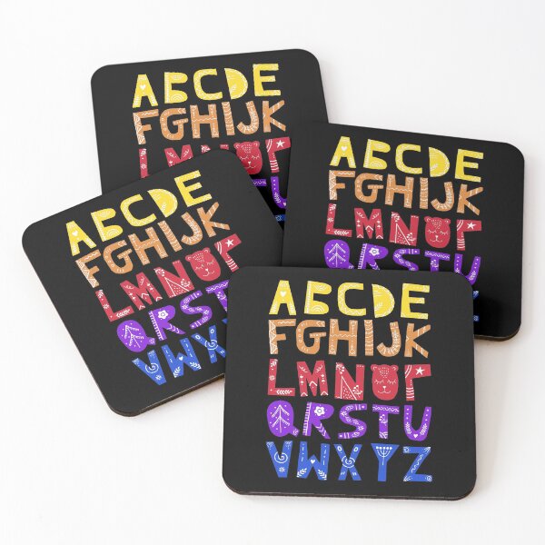 Item preview, Decorated Alphabet (bright colors) designed and sold by Ofeefee.