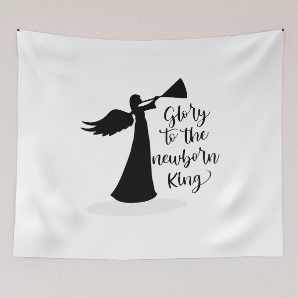 Item preview, Glory To The Newborn King Christmas Angel designed and sold by Gsallicat.