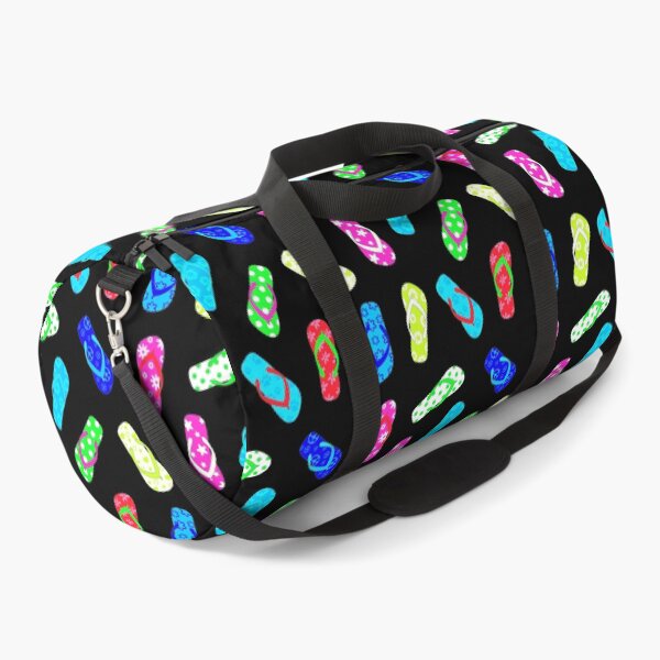 Item preview, Colorful Flip Flop Sandals Black designed and sold by Julie Erin Designs.