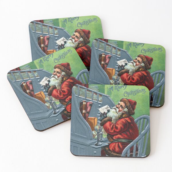 Item preview, Santa Claus Reading Letters at His Desk designed and sold by fenneltea.
