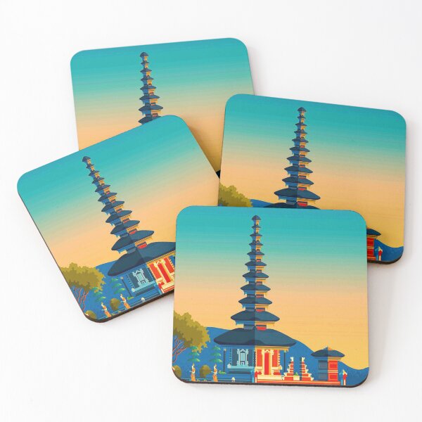 Item preview, BALI : Tourism Advertising Temple Print designed and sold by posterbobs.