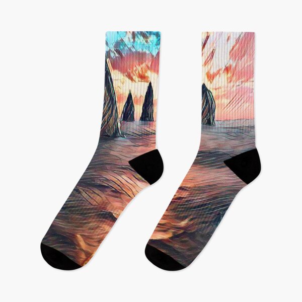 Item preview, Ocean Rock Towers at Sunset designed and sold by bradm50.