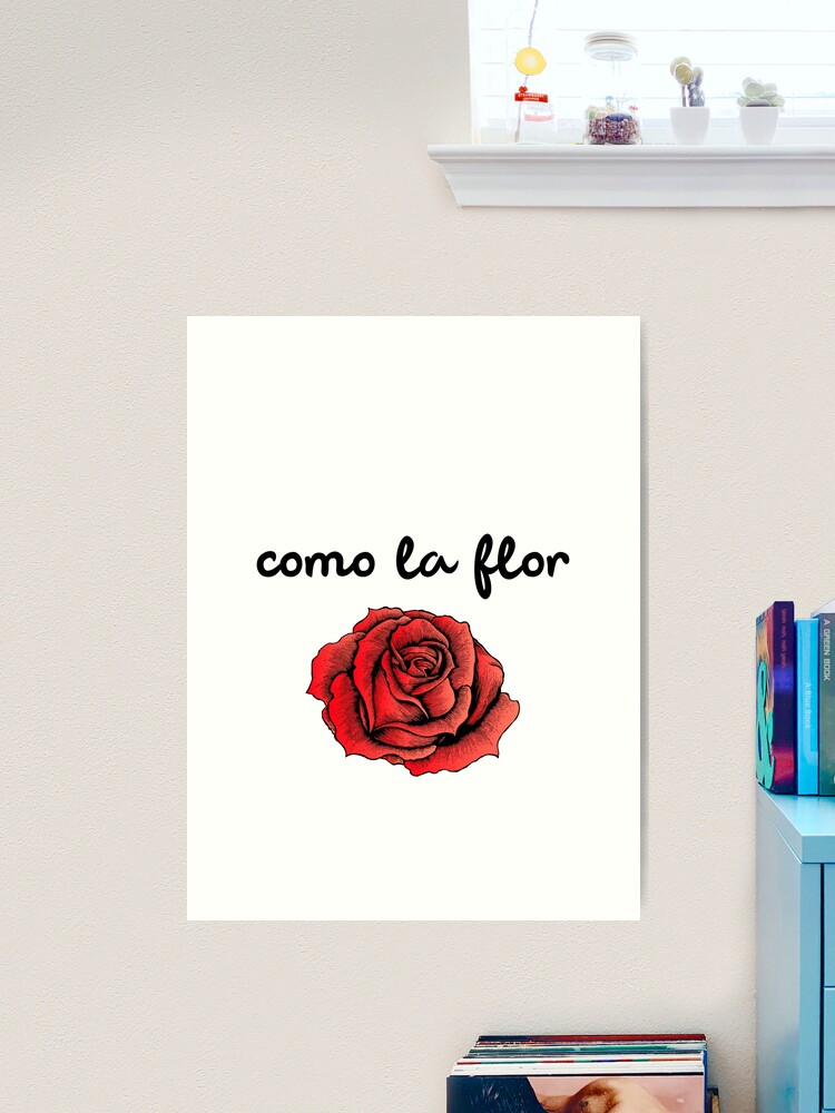 Selena Como La Flor Vintage Heart Song Lyric Print - Song Lyric Designs