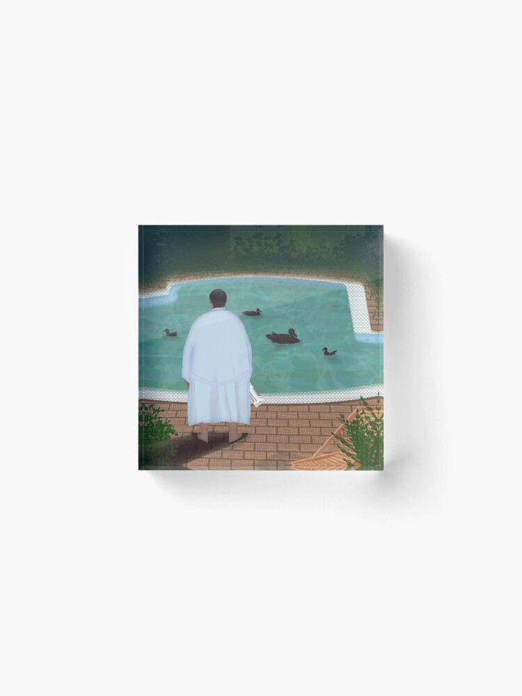 Thumbnail 2 of 5, Acrylic Block, Him, with those ducks... designed and sold by mensijazavcevic.
