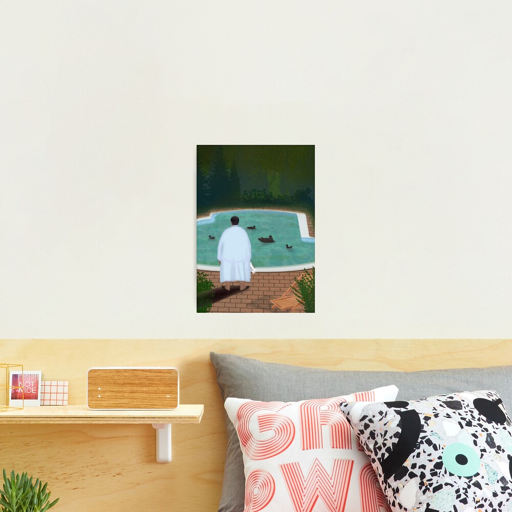 Him, with those ducks... Photographic Print