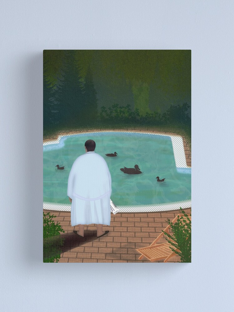 Alternate view of Him, with those ducks... Canvas Print
