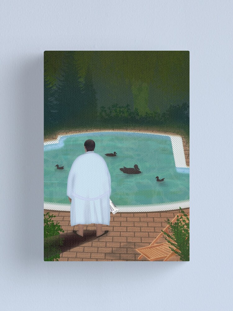 Alternate view of Him, with those ducks... Canvas Print