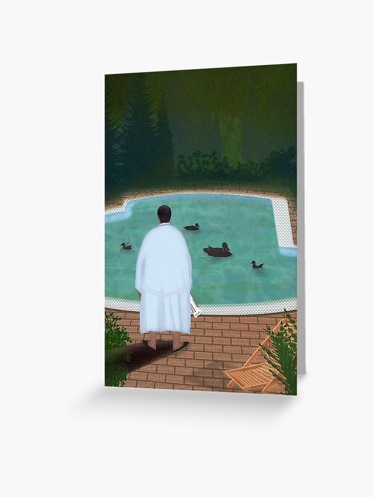 Thumbnail 1 of 2, Greeting Card, Him, with those ducks... designed and sold by mensijazavcevic.