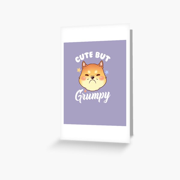 Kitty Is Cute But Grumpy Kitten Upset Pouting Greeting Card