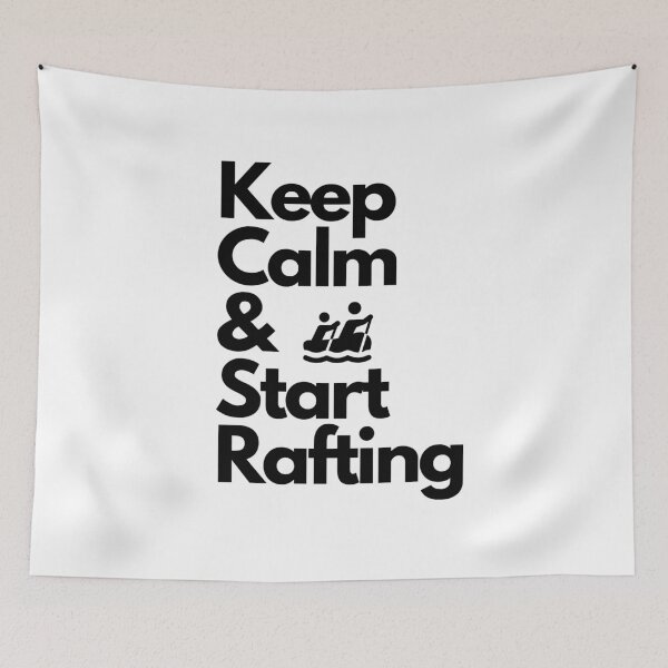 Item preview, Keep calm and start rafting - Whitewater Rafting River Cold Snacks Sports Men Paddle/paddler Retro Canoe Kayaking Family designed and sold by CJCTEES.