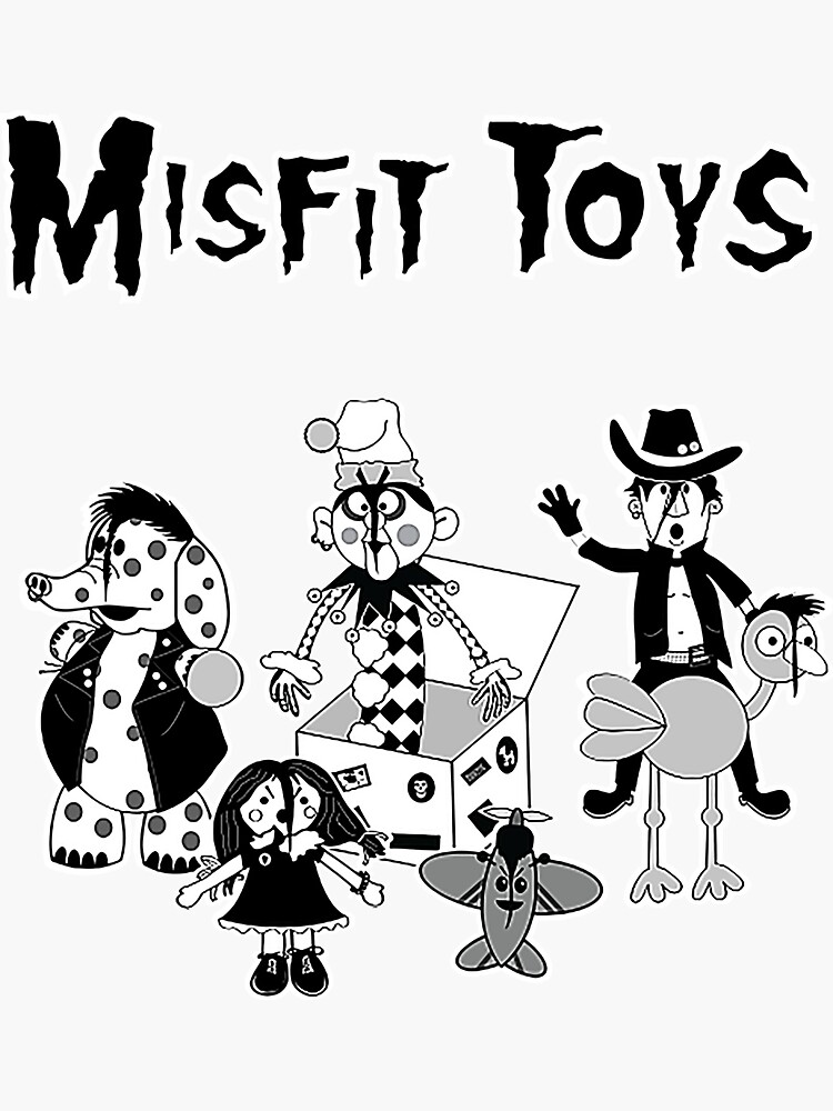 "Misfit Toys" Sticker by coem257 Redbubble