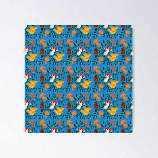 Item preview, Mushroom pattern designed and sold by Pearl Tottenham.