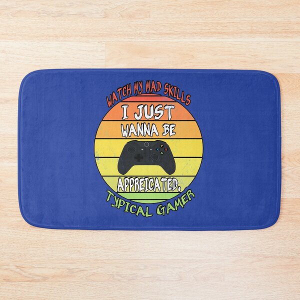 Item preview, Gamer gift with gaming controller, I just wanna be appreicated, retro vintage sunset style designed and sold by Healthy-Sarcasm.