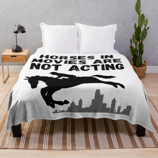 Item preview, Horses in movies are not acting. Funny horse quote. designed and sold by mind-illusions.