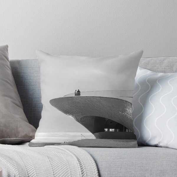 Item preview, MAAT Lisbon Museum of Art, Architecture and Technology River Tagus black and white photo designed and sold by am-mantilla2156.