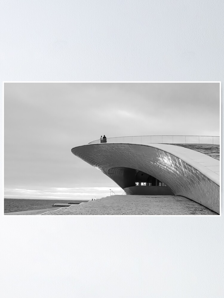 Maat Lisbon Museum Of Art Architecture And Technology River Tagus Black And White Photo Poster By Am Mantilla2156 Redbubble